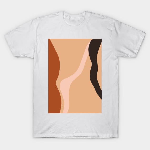 Abstract Earth Tones 3.5 T-Shirt by gusstvaraonica